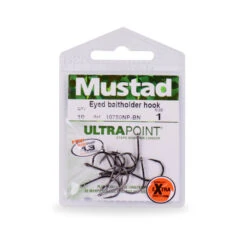 Mustad Eyed Baitholder Hook (10-pack) -Exporteren Haak Lijn Winkel 10750NPBN 1r 3