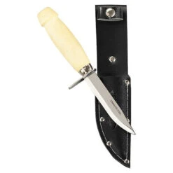 Fladen Flat Knife Stainless With Wooden Handle And Paring Rod