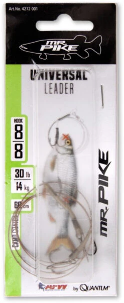 Quantum Mr. Pike Universal Leader Camo 30lb -Exporteren Haak Lijn Winkel 22 4272004r 3