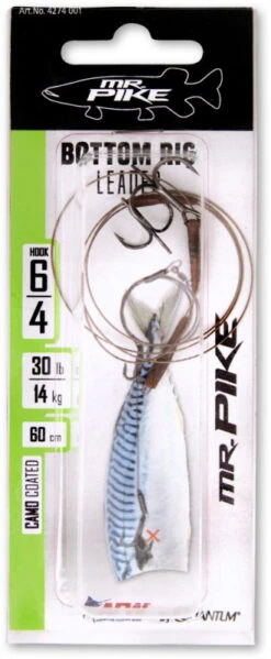 Quantum Mr. Pike Bottom Rig Leader Camo -Exporteren Haak Lijn Winkel 22 4274001r 3