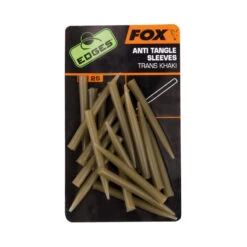 Fox Edges Anti Tangle Sleeves Trans Khaki 25pcs