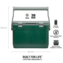 Stanley The Easy Carry Outdoor Cooler 15.1L - Green -Exporteren Haak Lijn Winkel ST1001623068 6