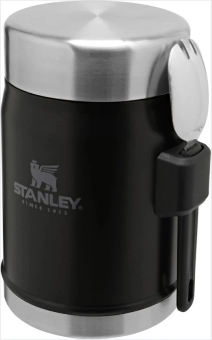 Stanley The Legendary Food Jar + Spork .4L - Matte Black 4 Stanley The Legendary Food Jar + Spork .4L - Matte Black - Afbeelding 2