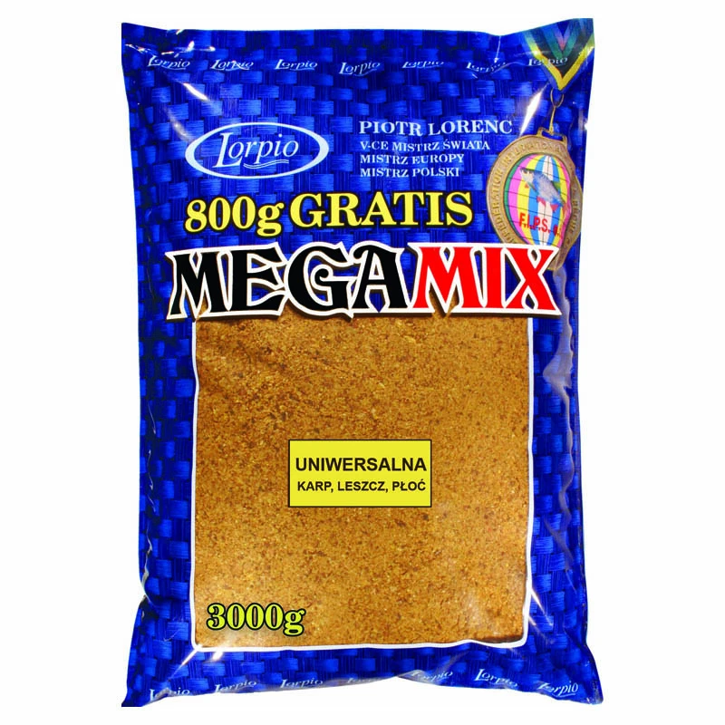 Lorpio Groundbait Mega Mix 3kg - Universal 3 Lorpio Groundbait Mega Mix 3kg - Universal